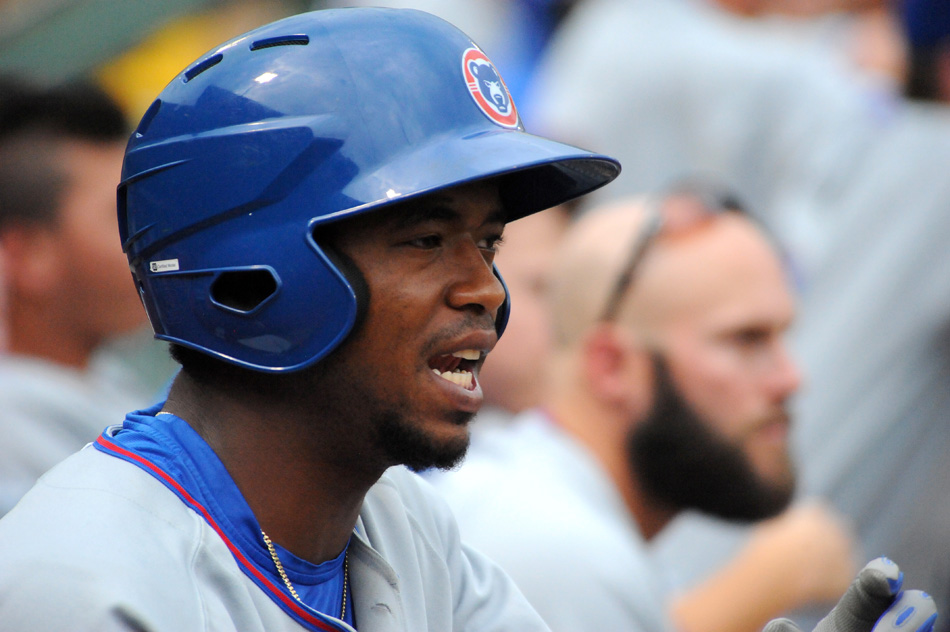 Eloy Jimenez of the South Bend Cubs starred in Sunday's MLB Futures Game. (File photo by Mike Deak)