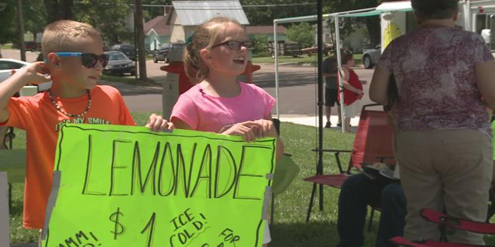 sell lemonade to help little brother