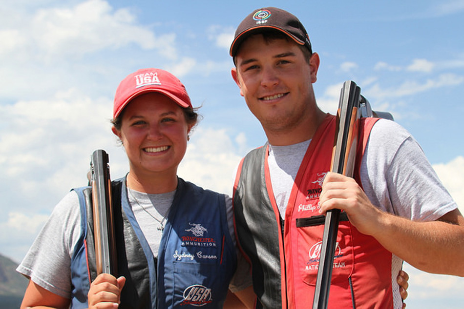 Carson Snyder, and Phili Jungman pose during the national championships. Both claimed national championships. (Photo provided)