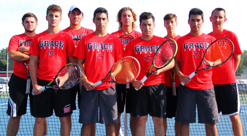 The Grace College men's tennis team is focused on mental toughness entering the 2016 season (Photo provided by the Grace College Sports Information Department)