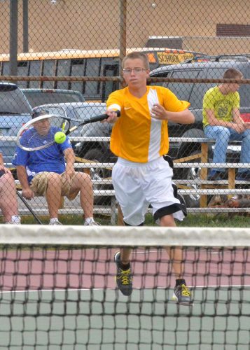Senior Mace Eads is set to lead a young Triton tennis team this fall (File photo by Nick Goralczyk)
