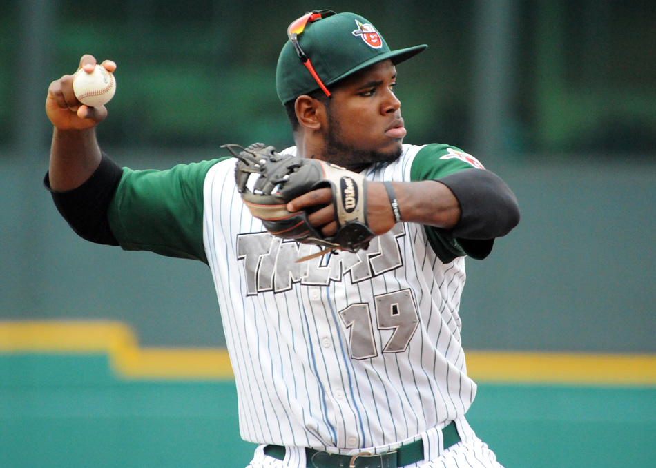 Fort Wayne's Carlos Belen was named the Midwest League Player of the Week. (File photo by Mike Deak)