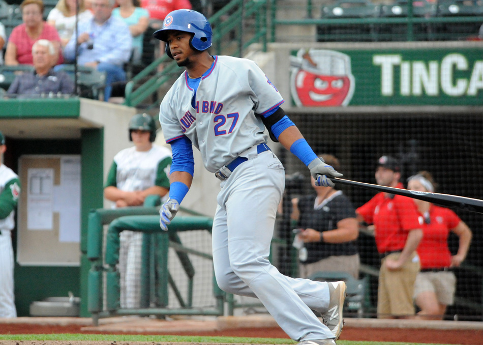 South Bend Cubs outfielder Eloy Jimenez was named the Midwest League Player of the Week. (File photo by Mike Deak)