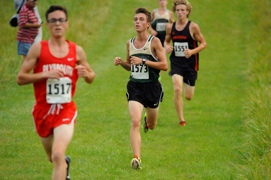 Wawasee's Spencer Hare tries to keep pace with Plymouth's WHO