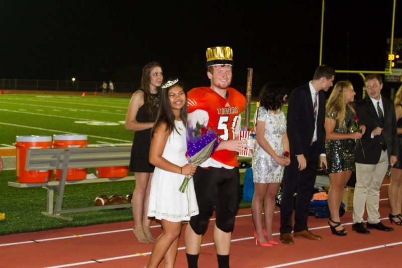 Alexis Ray and Ben Britton were crowned Homecoming Queen and King at Warsaw Friday night.