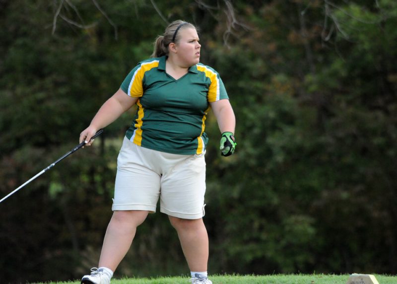 Tippecanoe Valley senior Victoria Biddle showed her character in dealing with a tough ruling that went against her on Saturday in the Warsaw Golf Sectional (File photo by Mike Deak)