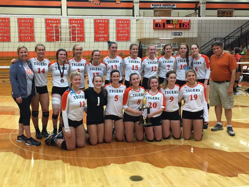 The Warsaw volleyball team was runner-up in its own invitational on Saturday.