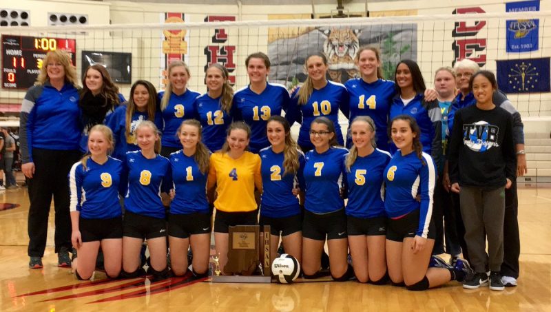 The Triton volleyball team claimed its third straight sectional championship Saturday night at Oregon-Davis. The Trojans will play at No. 7 Fort Wayne Blackhawk Christian in a regional match on Tuesday night.