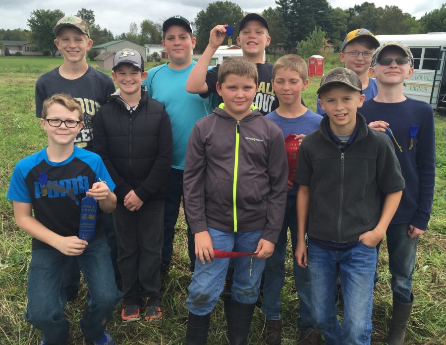 Members of the Milford Helping Hands 4-H soils teams are, from left, Jake Wilkinson, Adam Beer, Blake Roose, Justin Beer, Justin Mullet, Cameron Zimmerman, Jared Beer, Jay Duncan, Braxton Hollar and Cade Beer.