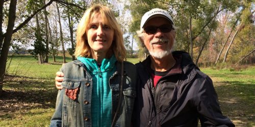 John and Barbara Sass of Crown Point took time on Saturday to participate in the Wawasee Area Conservancy Foundation's Falltastic Trail Walk. The Sasses also own a cottage in Oakwood.