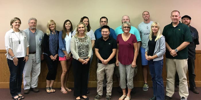 Emily Shipley, Pier 13, Sherwin Bajas, CBRWG, Jan Spearman, Reecer Properties, Lana Hunter, CBRWG, Joyce Reece, Century 21 Bradley, Ryan Connor, CBRWG Back Row (l to r) Kami Johnson, CBRWG, David Sivicek, Pier 13, Joyce Reece, Century 21 Bradley, Kelly Horn, RE/MAX Lakes, Camerin Burnworth, RE/MAX Lakes, Scott Schramm, CBRWG, Andrew Tatman, Todd Realty, Marcus Moore, Northern Lakes, Alan Hoyt, RE/MAX Results