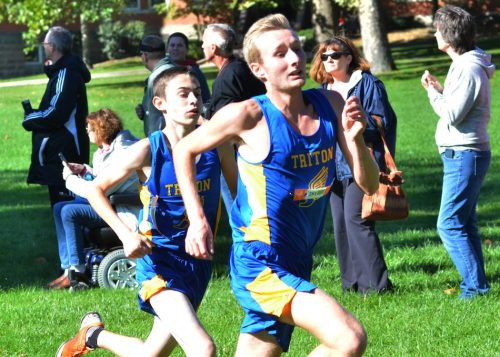 Triton's Russel Reichard (left) and Bailey Watkins (right) both qualified for the regional.