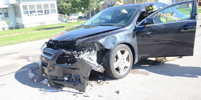 The vehicle that sustained the most damage.