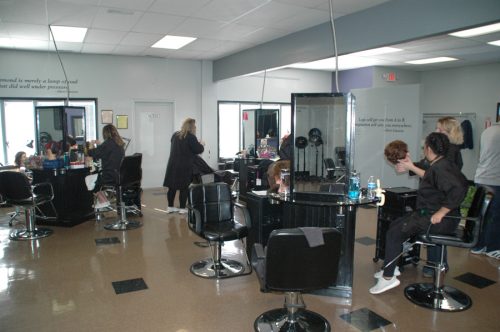 Some students, after earning 250 hours of classroom time, will work in the salon, where the community pays reduced prices for hair and nail services.