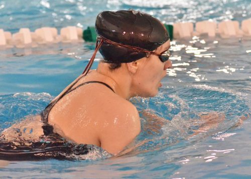 NorthWood's Haley Grove takes part in the 200 IM Tuesday night at Wawasee. (Photos by Nick Goralczyk)