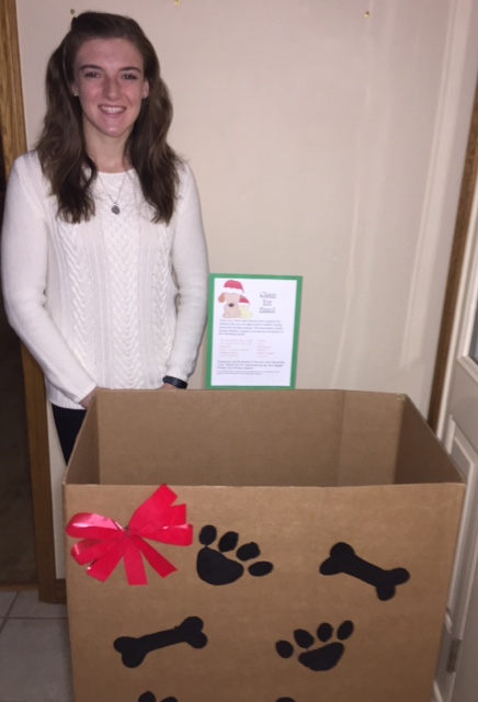 Wawasee High School student Meghan Beer is working on a project that will benefit the Animal Welfare League in Warsaw.