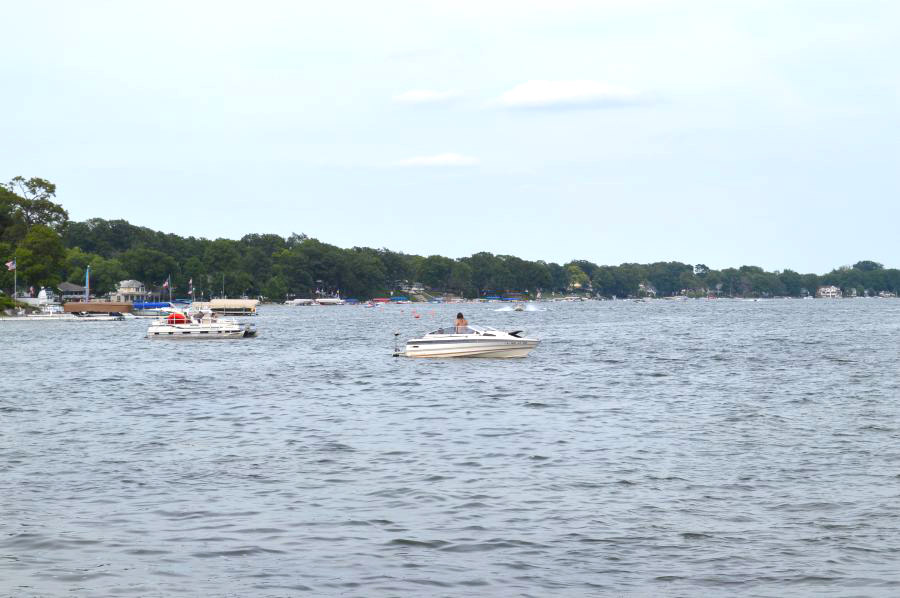 A view from the municipal pier at Syracuse Lake.