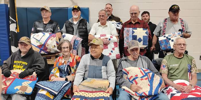 Twelve Veterans Honored At Threads of Valor Ceremony In Warsaw