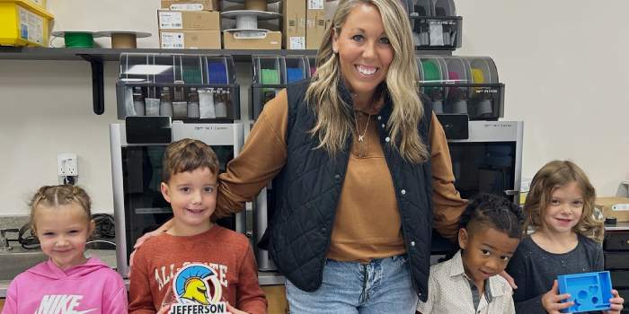 Jefferson Elementary Receives KEYS Grant for STEM 3D Printing Supplies