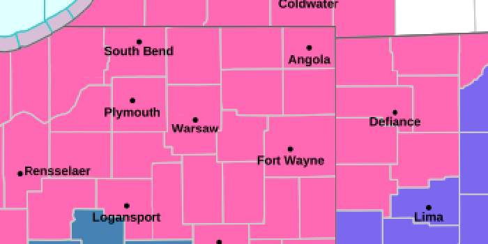 Winter Storm Warning Issued for Kosciusko County, Surrounding Areas