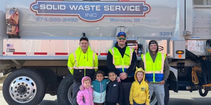 Warsaw Kindergarten Students Learn About Waste Hauling