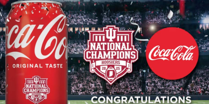 Limited Edition Coke Cans Celebrate IU National Championship